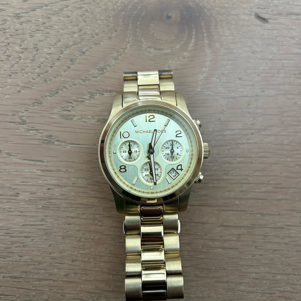 Michael Kors Gold-Tone Chronograph Watch